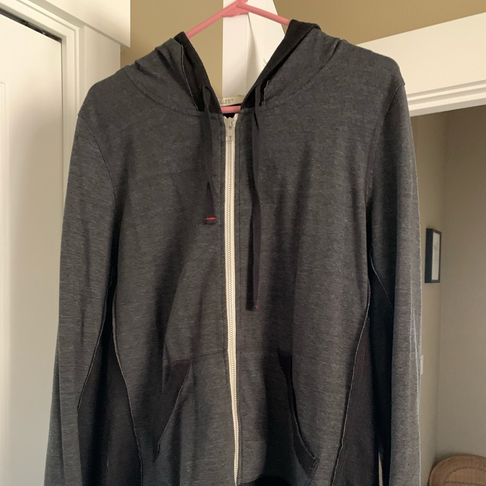 Great condition! Grey & black hoodie.